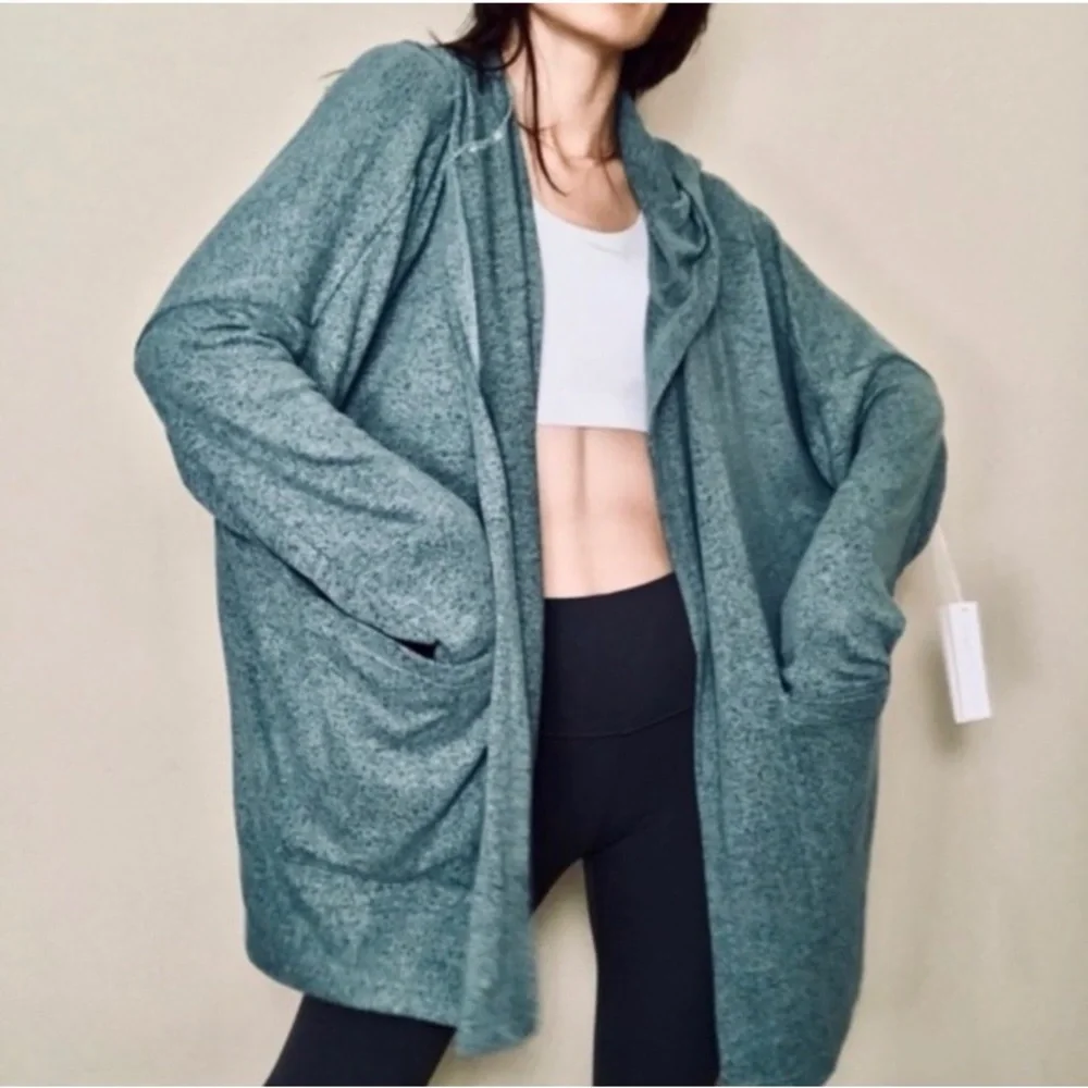 NWT Young Fabulous & Broken Oversized Hooded Open Cardigan Size M - Picture 4 of 9